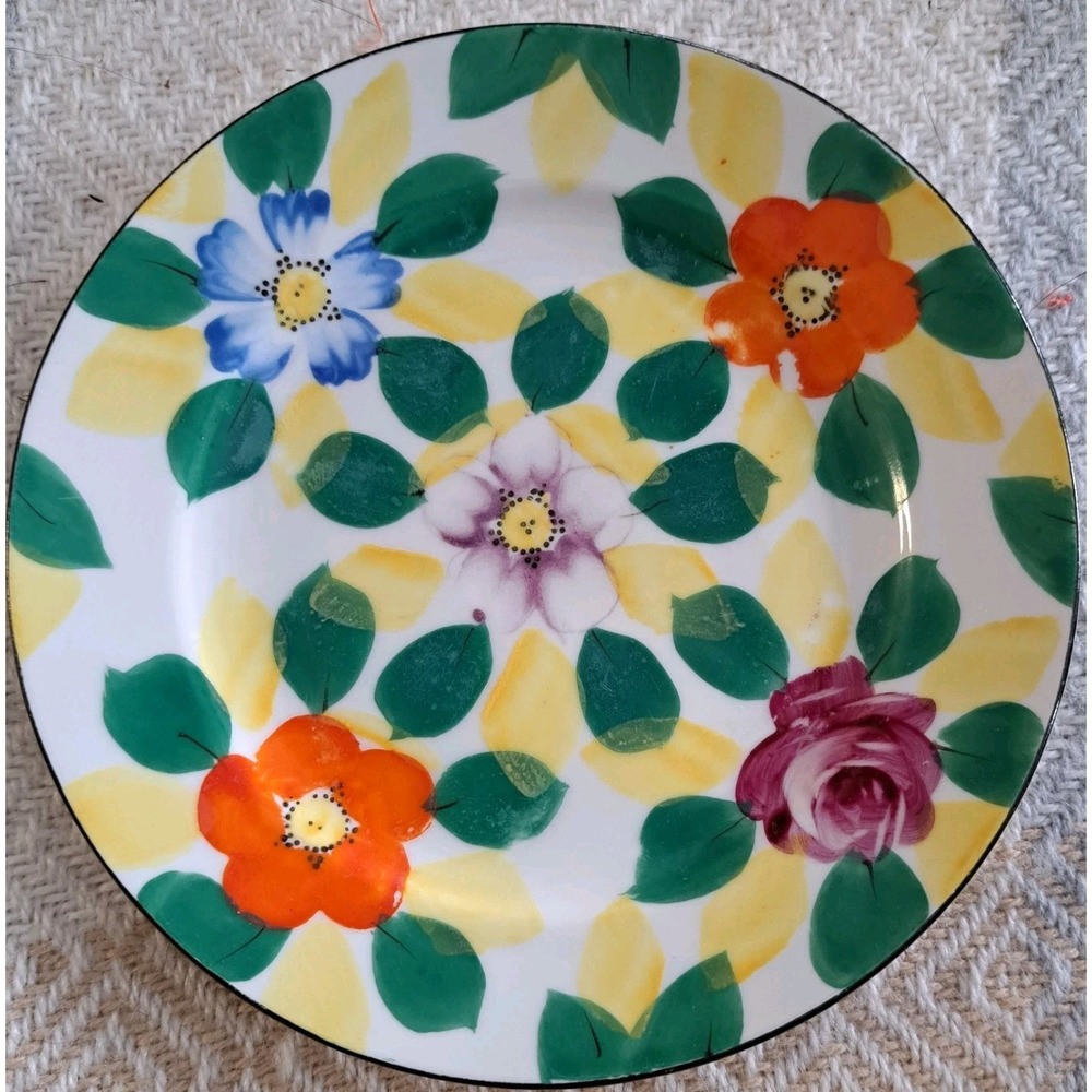 Vintage Noritake Meito Handpainted Floral Porcelain Plate